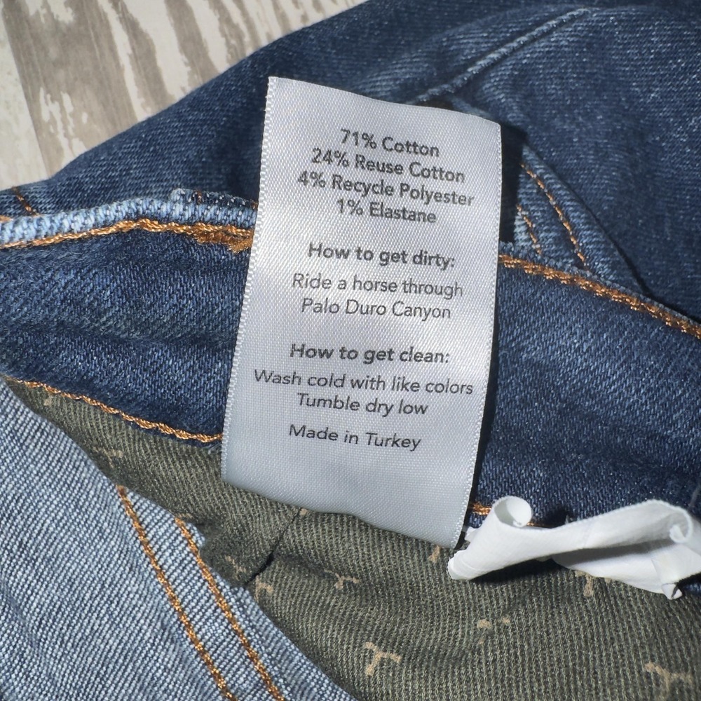 Tecovas Jeans Mens 34x32 Blue Rugged Relaxed Fit Straight Leg Denim Stretch - Picture 9 of 13